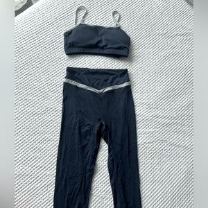 Navy blue workout set